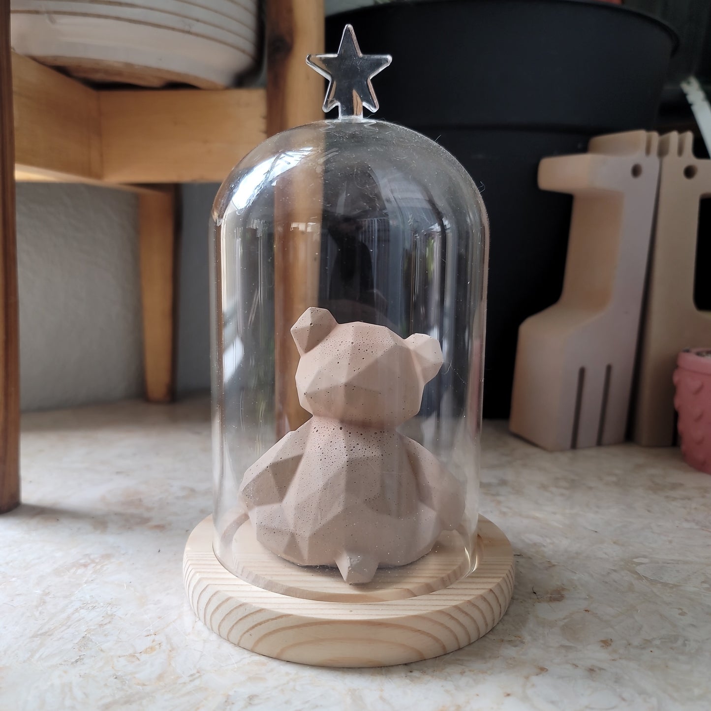Glass Dome with Star Topper