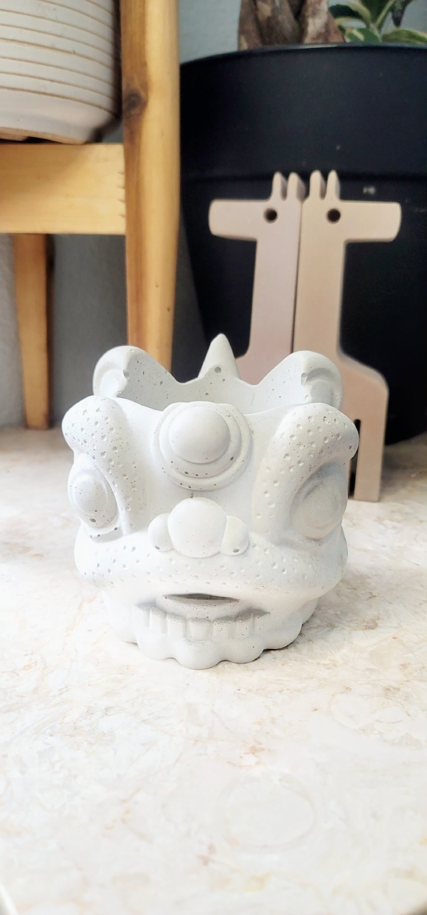 Lunar New Year Lion Head Planter: Symbol of Prosperity and Protection