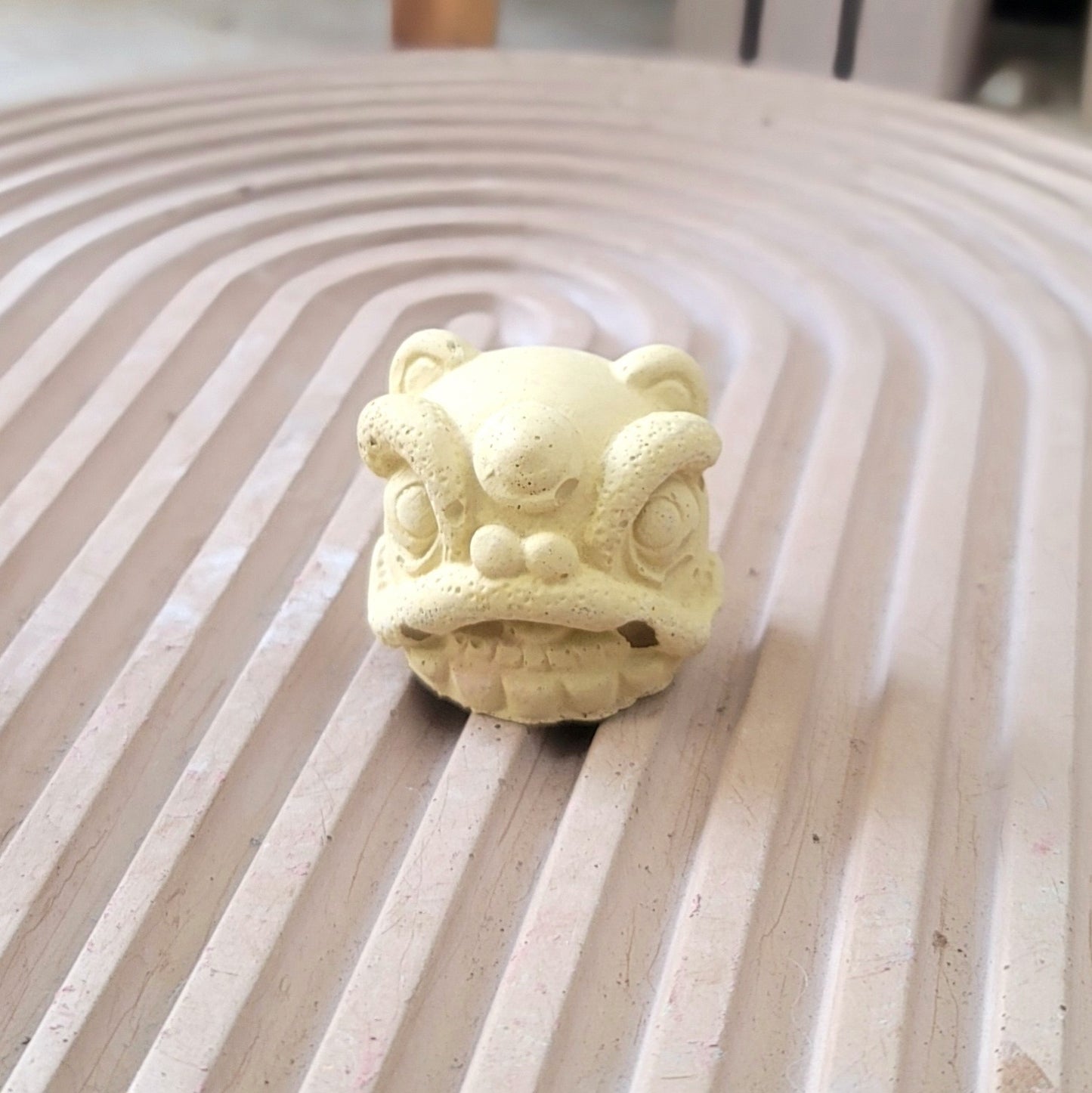 Lion Dance Concrete Head – Symbol of Prosperity and Protection