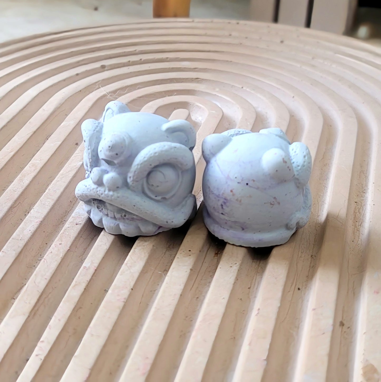 Lion Dance Concrete Head – Symbol of Prosperity and Protection