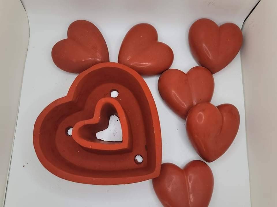 Heart-Shaped Cement Planter