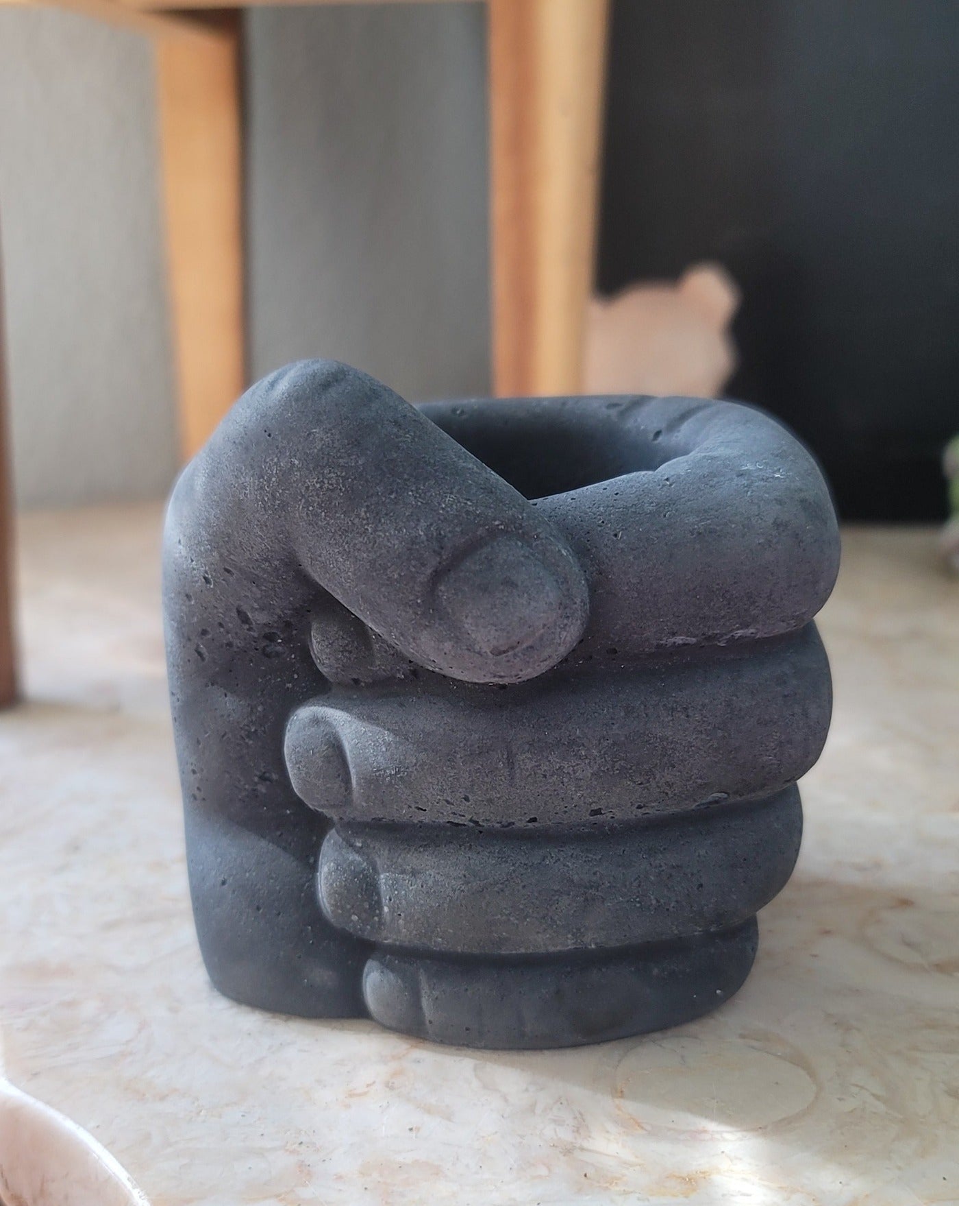 Cement Fist Planter