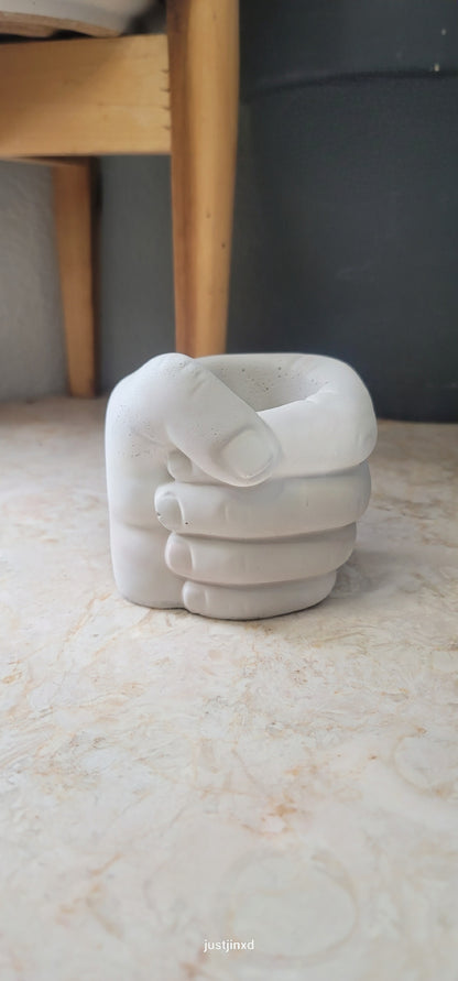 Cement Fist Planter