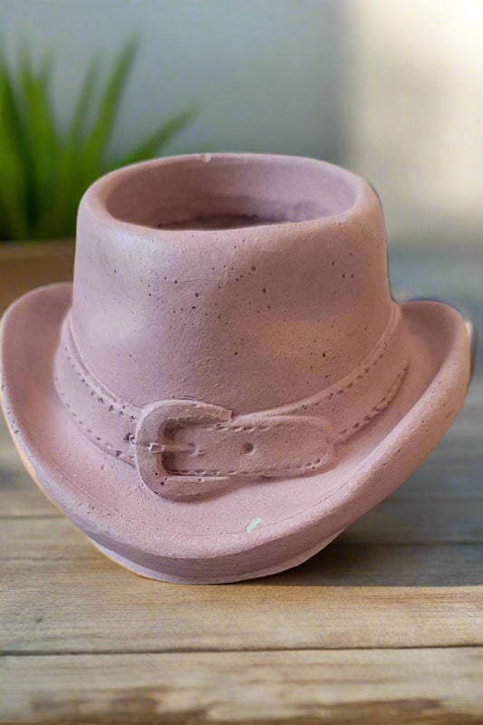 Cowboy hat planter