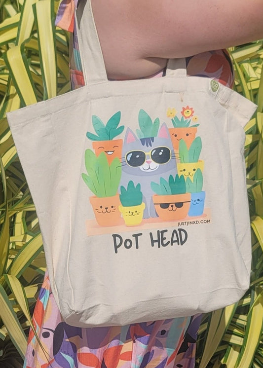 Pot Head Tote Bag