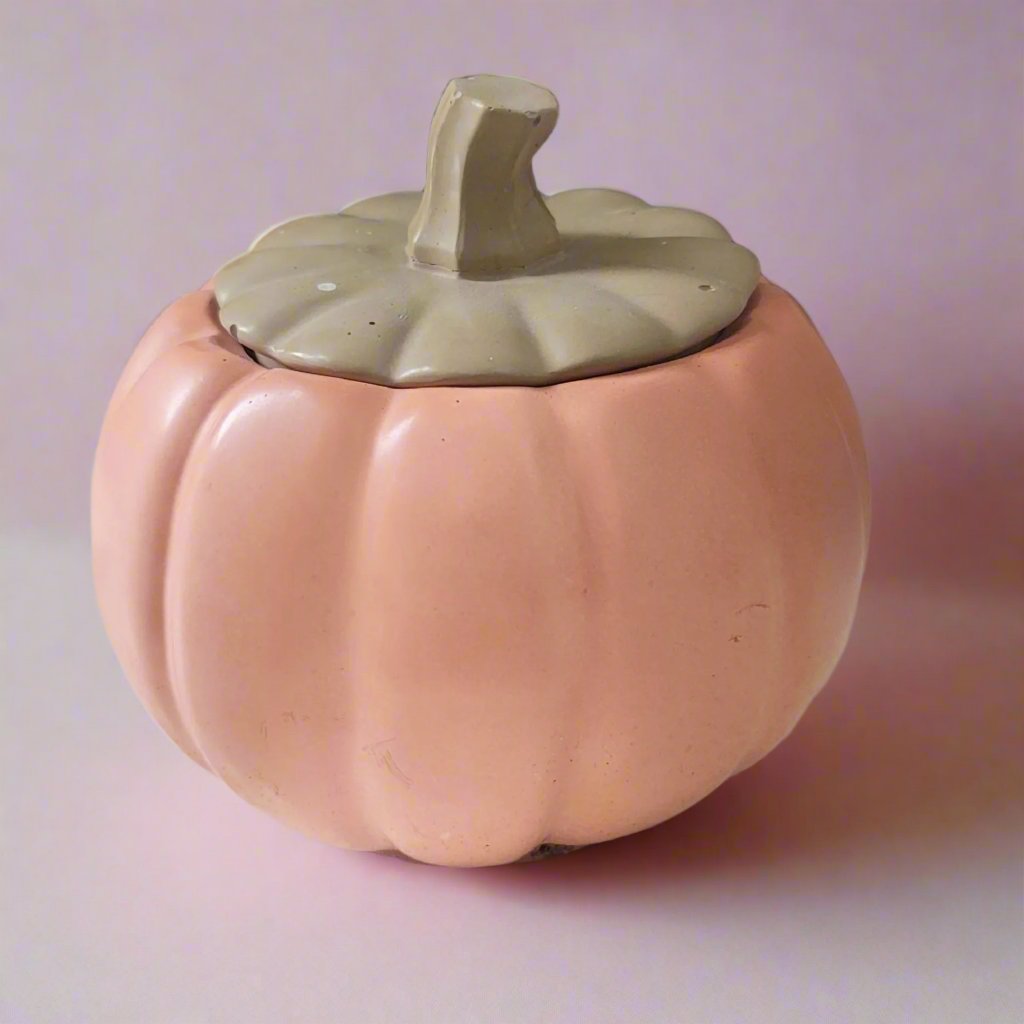 Cement Pumpkin Trinket Holder