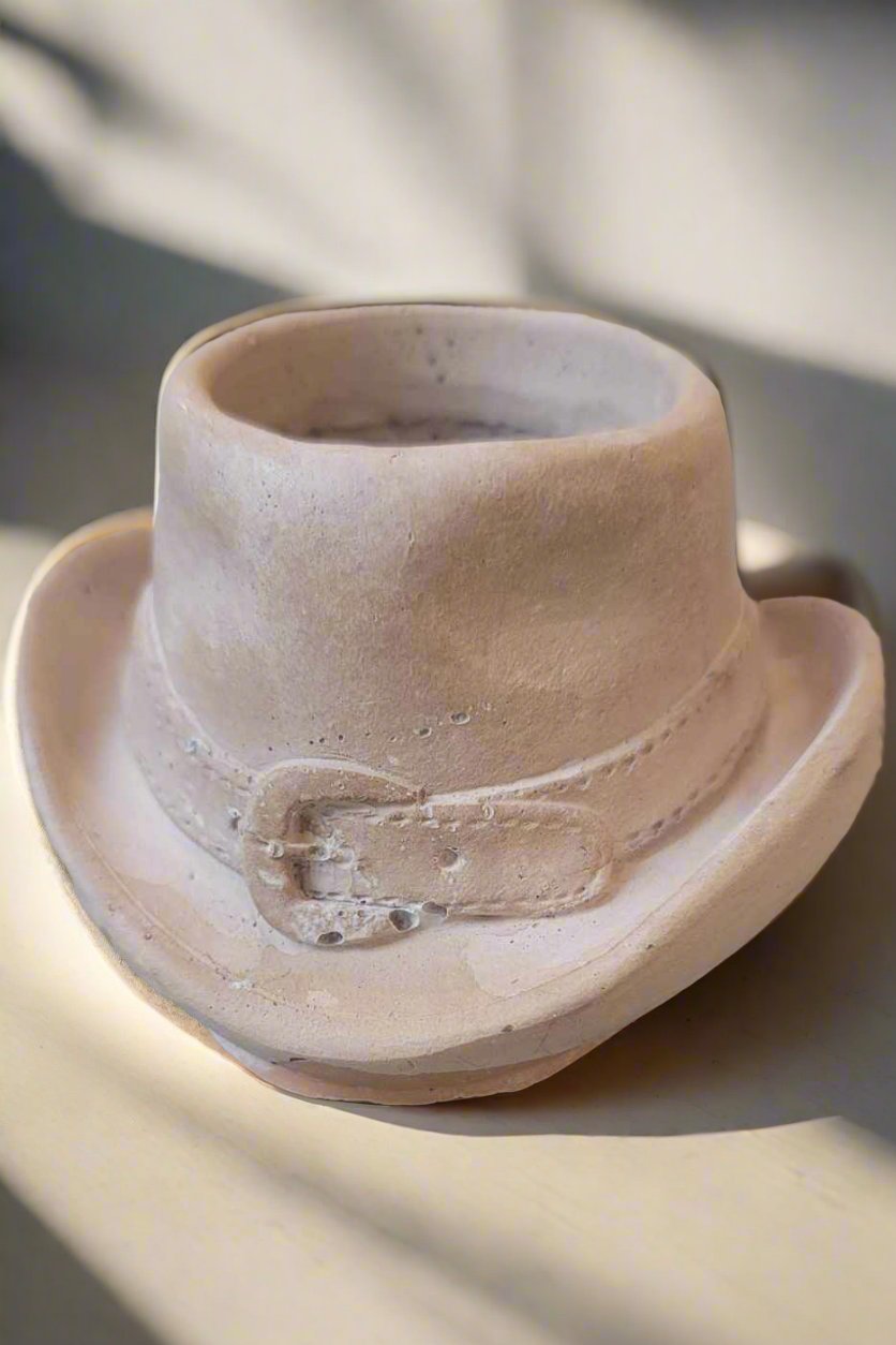 Cowboy hat planter