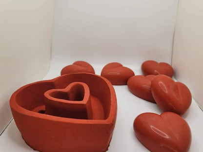 Heart-Shaped Cement Planter