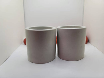 Concrete Vessel | Concrete Jar | Concrete Cylinder Holder | Concrete Container | Cement Candle Holder | Two Inch Pot |Planter Pot with drain