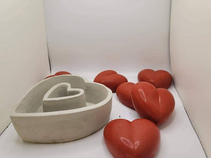 Heart-Shaped Cement Planter